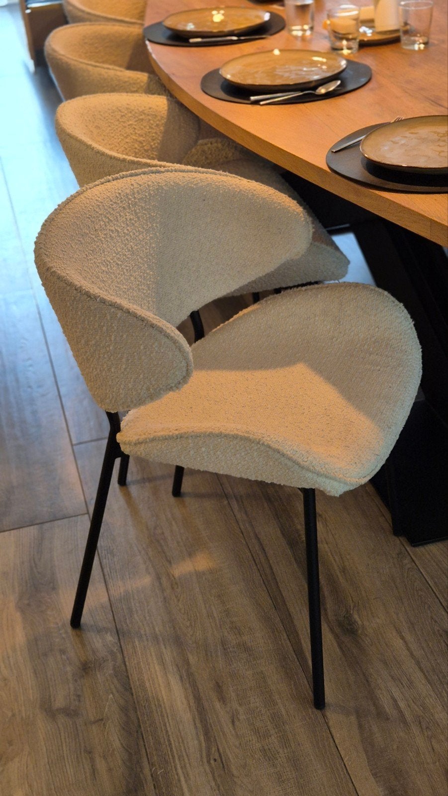 Set van 2 Eleonora Tess stoelen, 2 jaar oud, Ophalen, Modern, Comfortabel, Twee, Wit