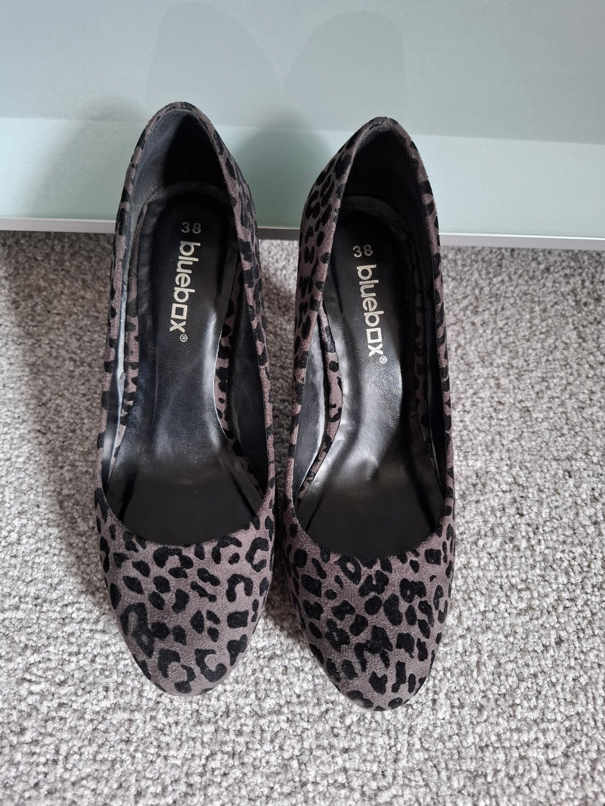 Bluebox Panterprint Pumps - Maat 38, Pumps, Bruin, Ophalen of Verzenden, Zo goed als nieuw