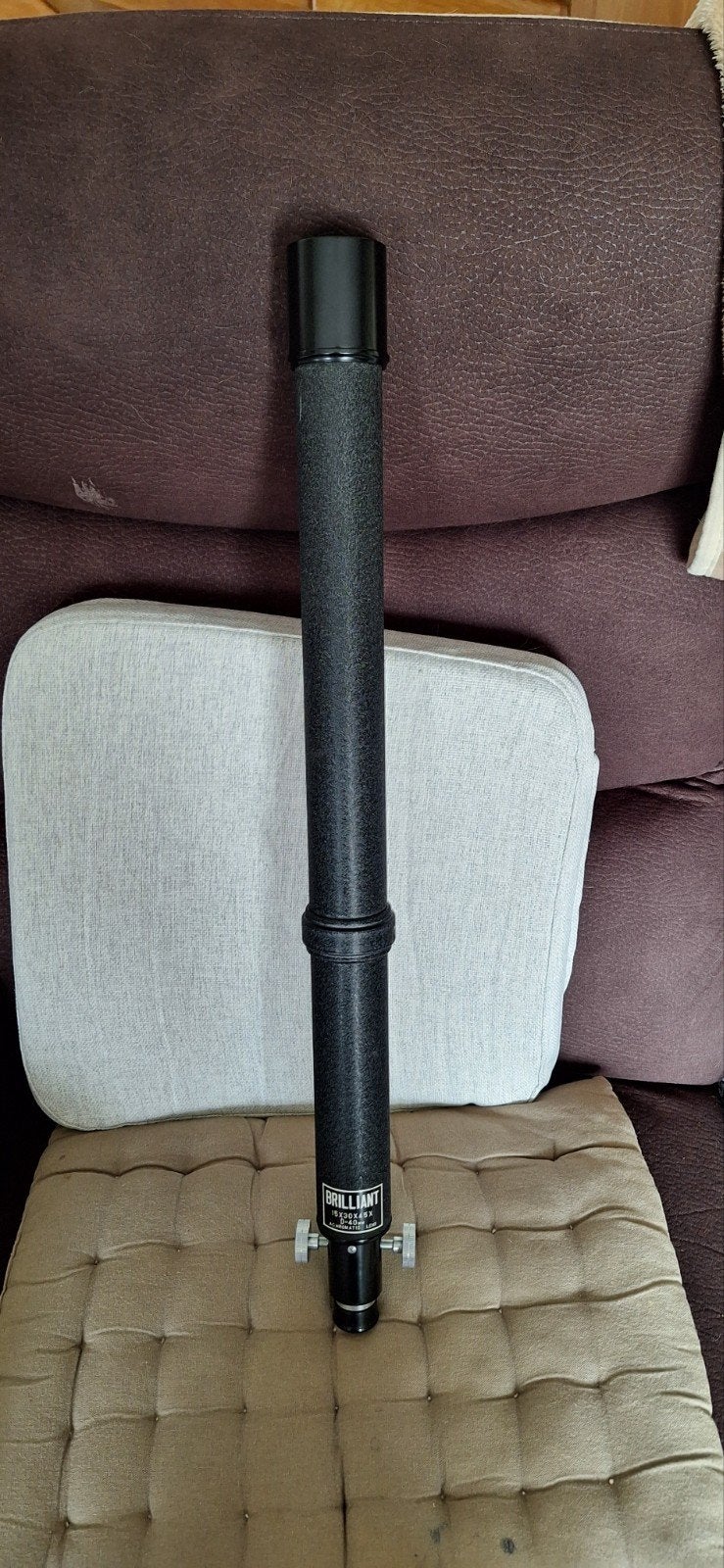 Brilliant Handtelescoop 60cm - 15-45x vergroting, 40mm lens, Ophalen, Gebruikt, Minder dan 80 mm, Lenzentelescoop (refractor)