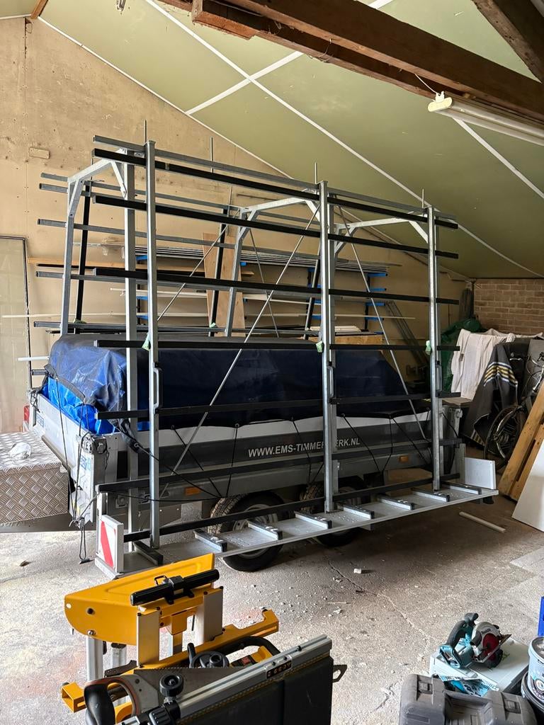 Glazenbok aanhanger voor glas of kozijnen, Auto diversen, Aanhangers en Bagagewagens, Ophalen, Gebruikt