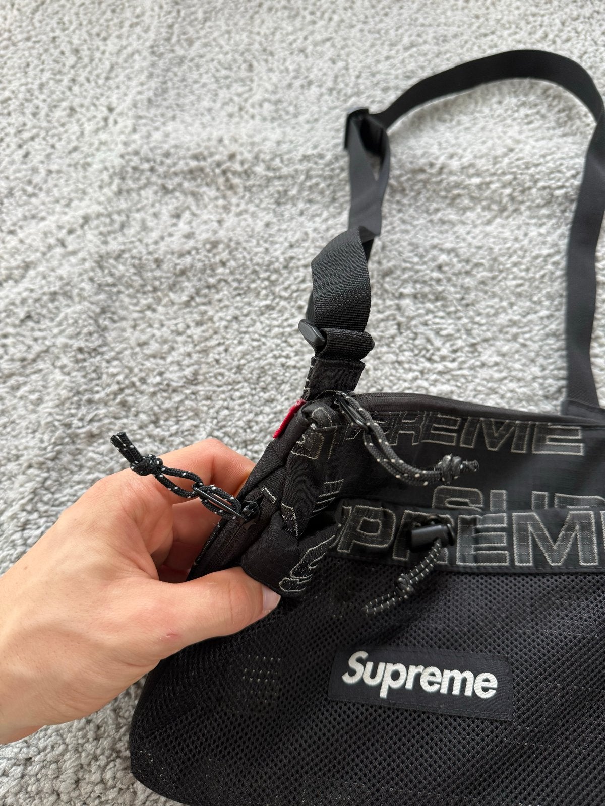 Supreme Tote Bag Unisex Zwart - Zo goed als nieuw, Sieraden, Tassen en Uiterlijk, Ophalen of Verzenden, Zo goed als nieuw, Zwart