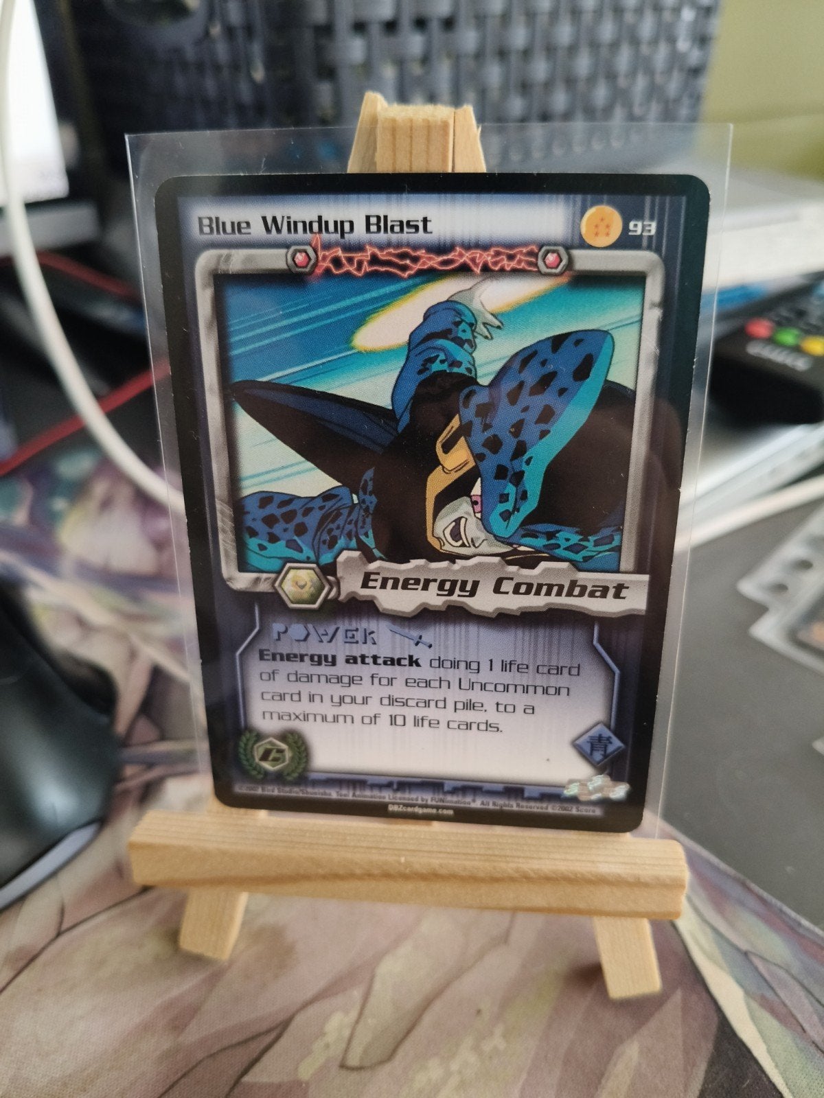 Dragon Ball Z TCG - Blue Windup Blast (Cell) - Zeldzaam, Ophalen of Verzenden, Zo goed als nieuw, Losse kaart