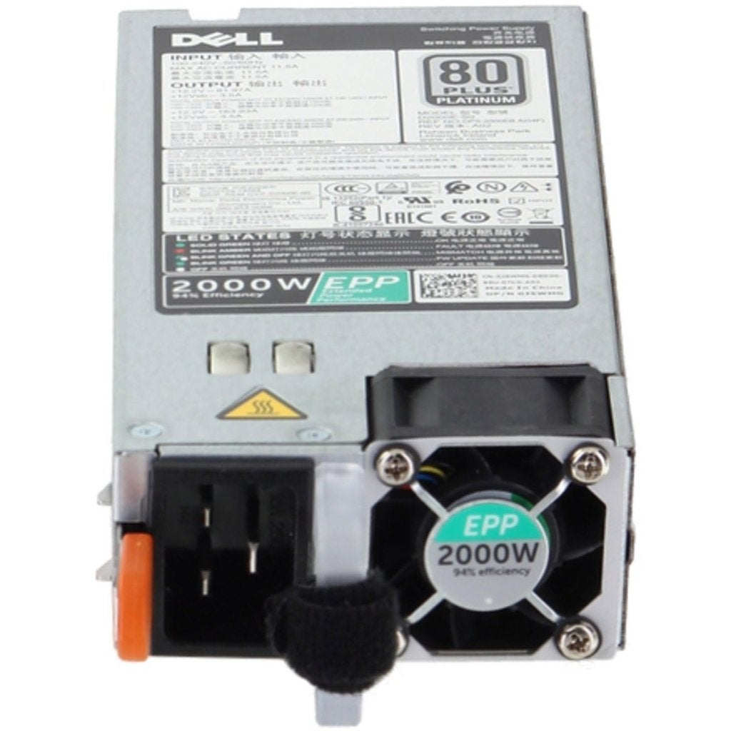 Dell 2000W Power Supply J5WMG 80-PLUS Platinum, Computers en Software, Dell B.V., Info@dell.com, Transformatorweg 38-72, 1014 AK Amsterdam