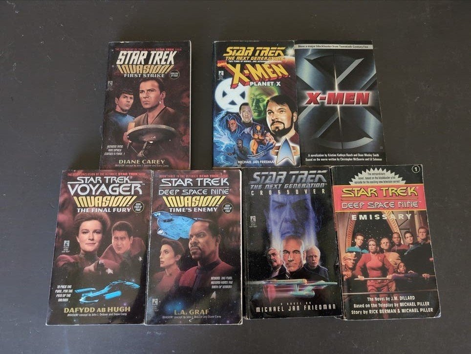 Diverse Star Trek , X-men boeken, 6x, Ophalen of Verzenden, Zo goed als nieuw, Tv-serie