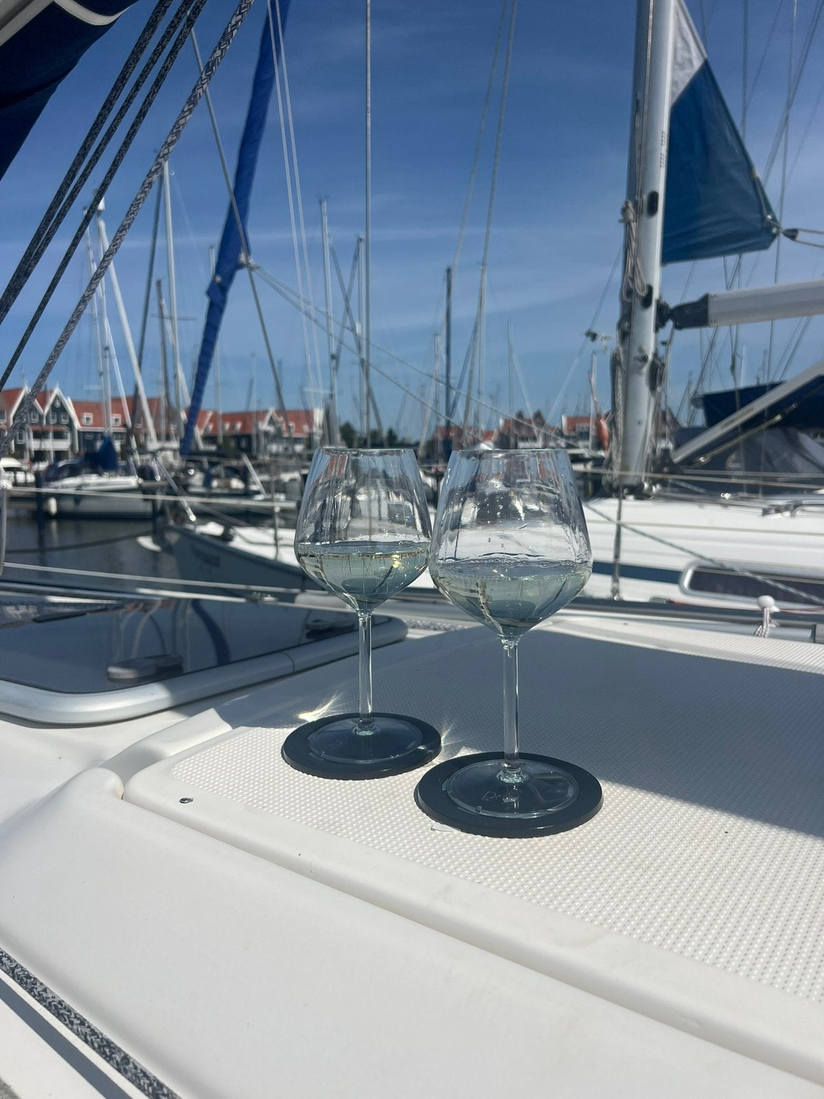 Innovatieve wijnglazen met zelfklevende pads, Ophalen of Verzenden, Nieuw, Minder dan 15 m²