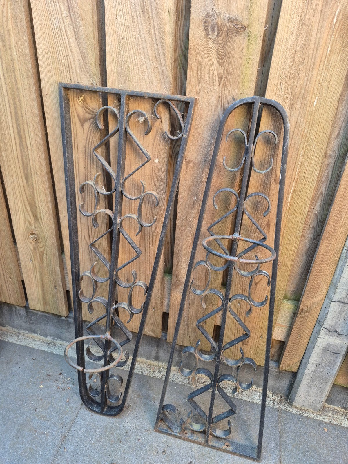 zware smeetijzer brocante planten houders, Ophalen