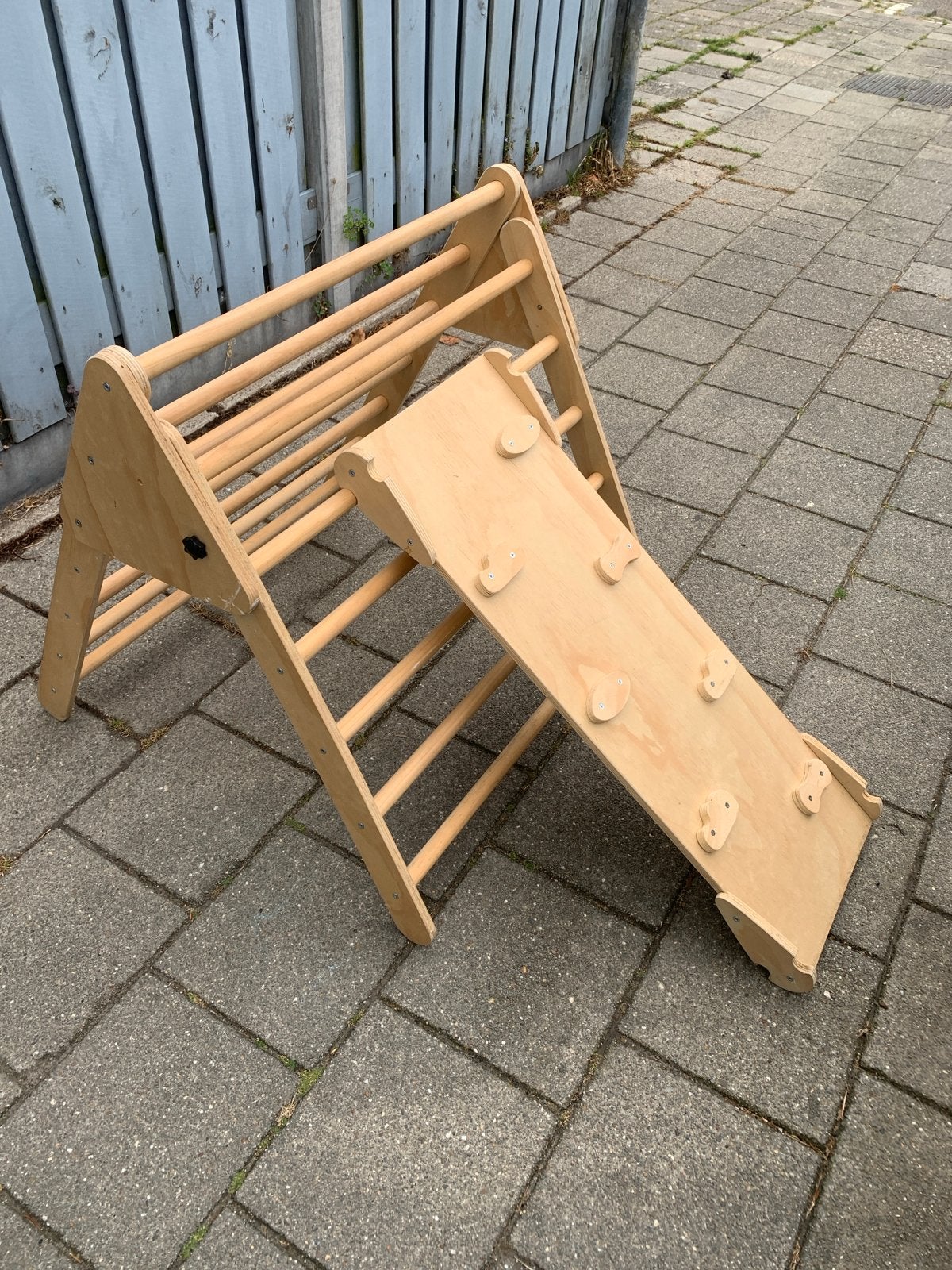 Pikler Driehoek met Klimplank - Houten Klimtoestel, Ophalen, Gebruikt, Klimwand