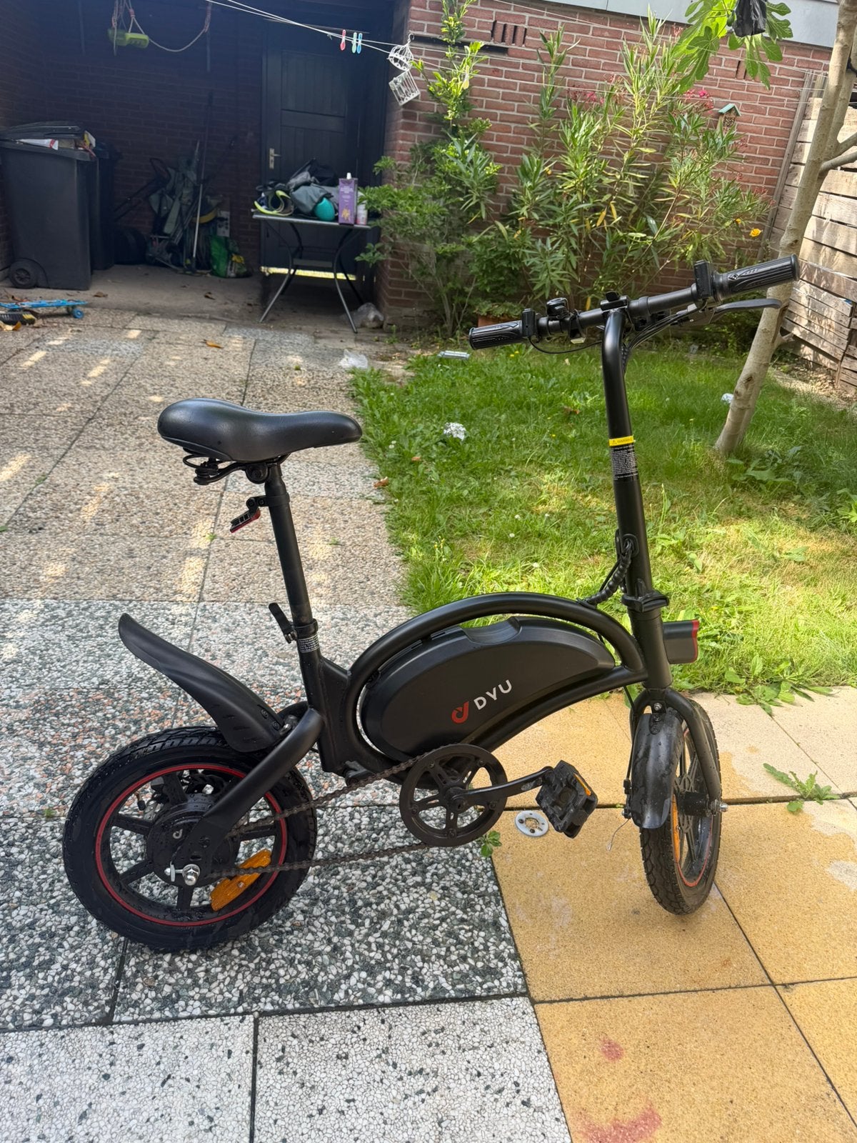 DYU Elektrische Fiets D3+, Minder dan 30 km per accu, Zo goed als nieuw, Minder dan 47 cm, Ophalen