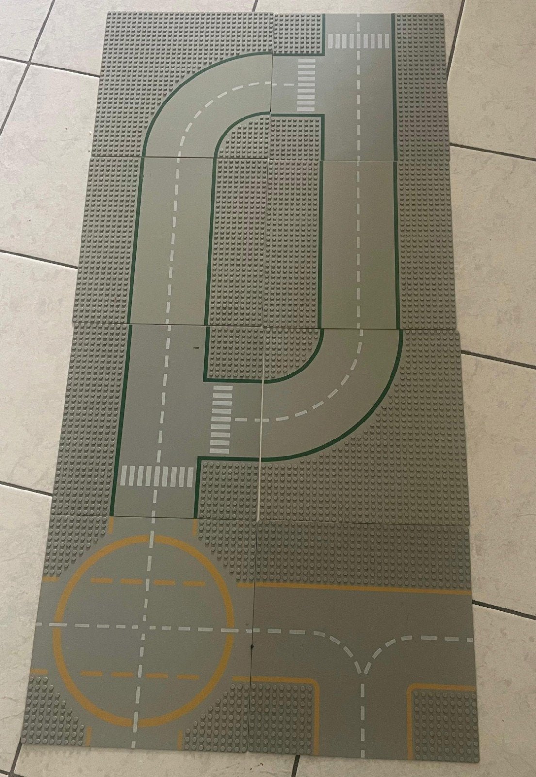 Lego City Grondplaten - Wegen en Helikopterplatform, Lego, Ophalen of Verzenden, Grondplaat, City