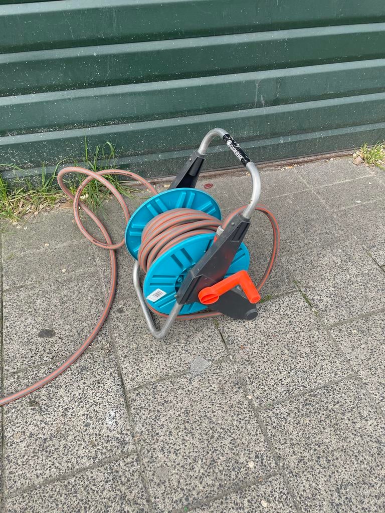 Gardena slanghaspel 20 m Classic tuinslang, Ophalen, Zo goed als nieuw, Tuinslanghaspel