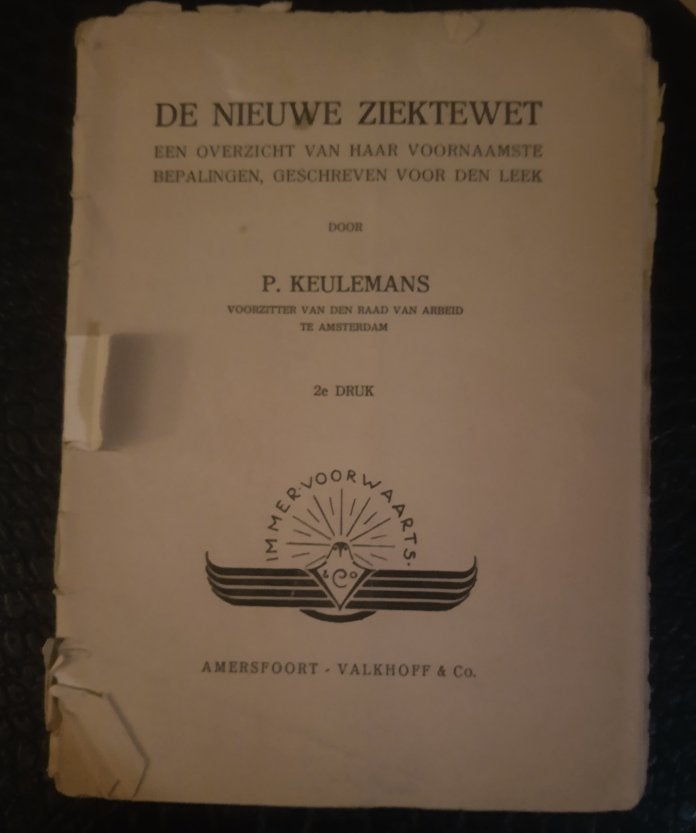 1929 / De nieuwe ziektewet - P.Keulemans, Gelezen, Ophalen of Verzenden, Nederland, Overige onderwerpen