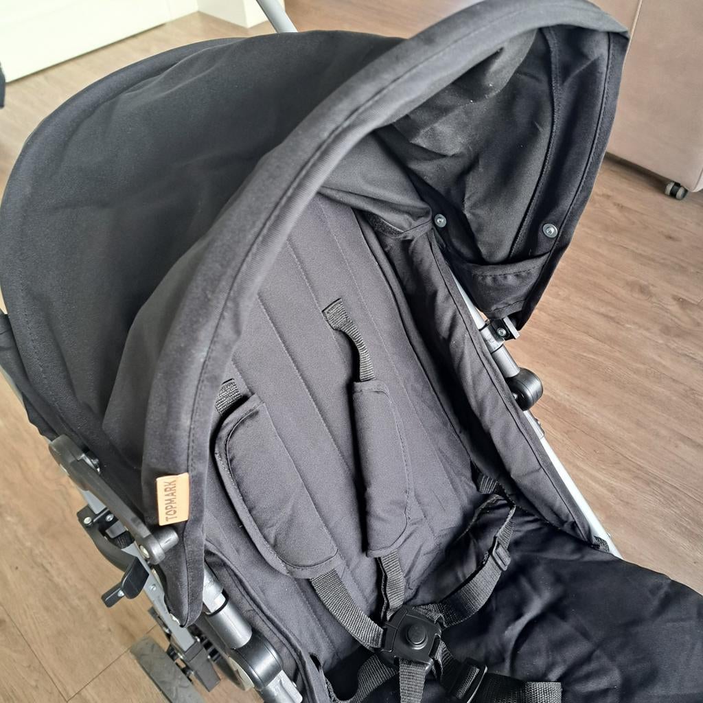 Buggy merk Topmark met buggy board zgan, Ophalen, Gebruikt, Overige merken, Verstelbare rugleuning