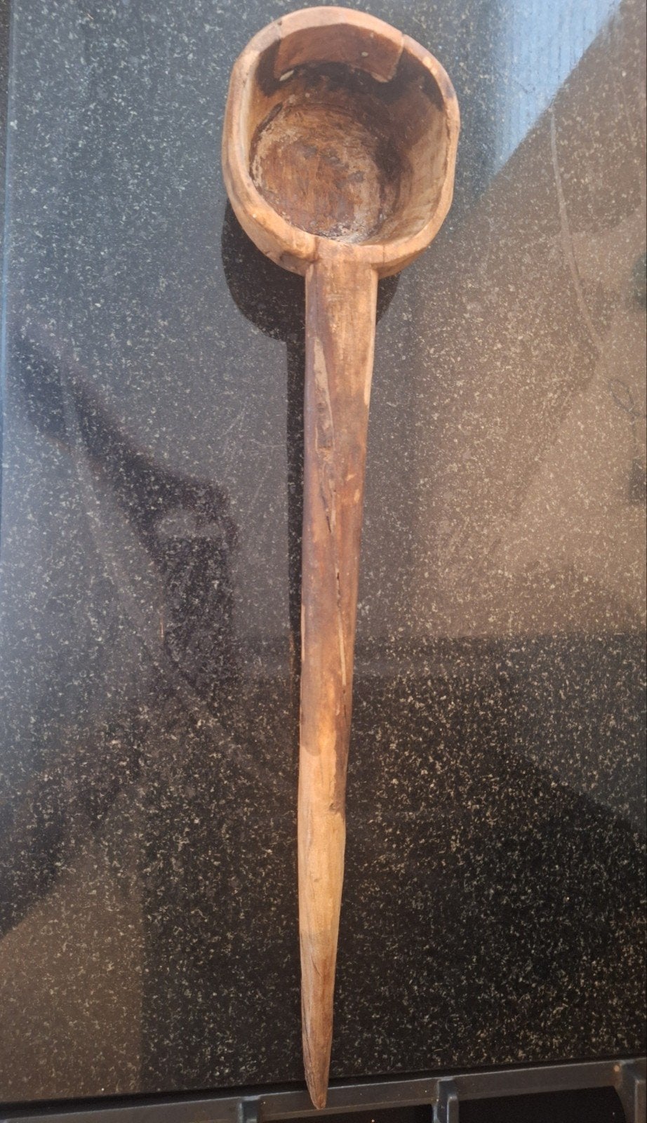 Oude houten lepel/schep - Handgesneden, Ophalen of Verzenden