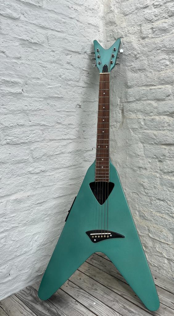 Unieke Linkshandige Dean V Acoustic Custom gitaar akoestisch, Muziek en Instrumenten, Ophalen, Zo goed als nieuw, Klassieke of Spaanse gitaar