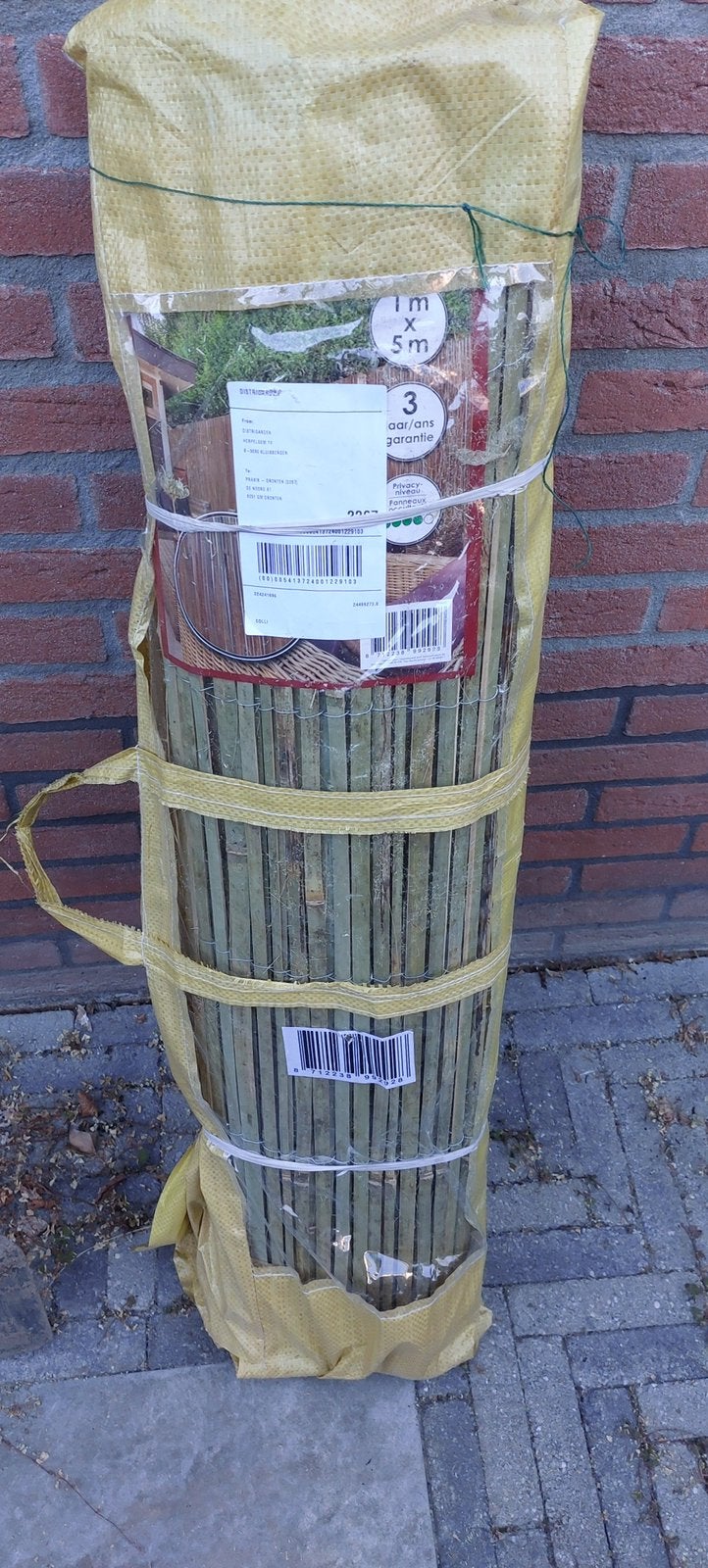 4mtr lang bamboe hek 1 mtr hoog, Ophalen of Verzenden, Nieuw, Minder dan 10 meter, Overige typen
