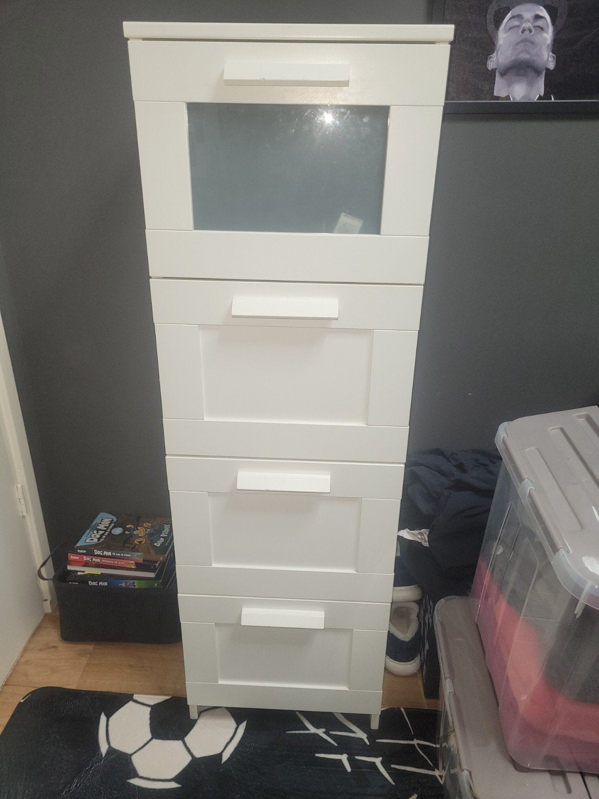 Brimnes smalle ladekast, Ophalen, 50 tot 100 cm, Zo goed als nieuw, Minder dan 100 cm