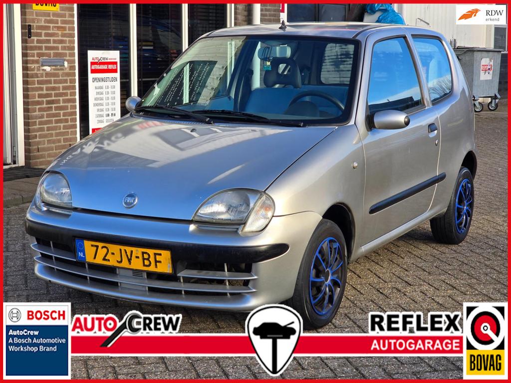 Fiat Seicento 1.1 Sporting STUURBEKR|ELEKTR. RAMEN, Voorwielaandrijving, Stof, Elektrische ramen, Handgeschakeld