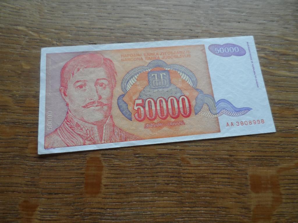 Joegoslavië 500000 dinar, Ophalen of Verzenden, Joegoslavië