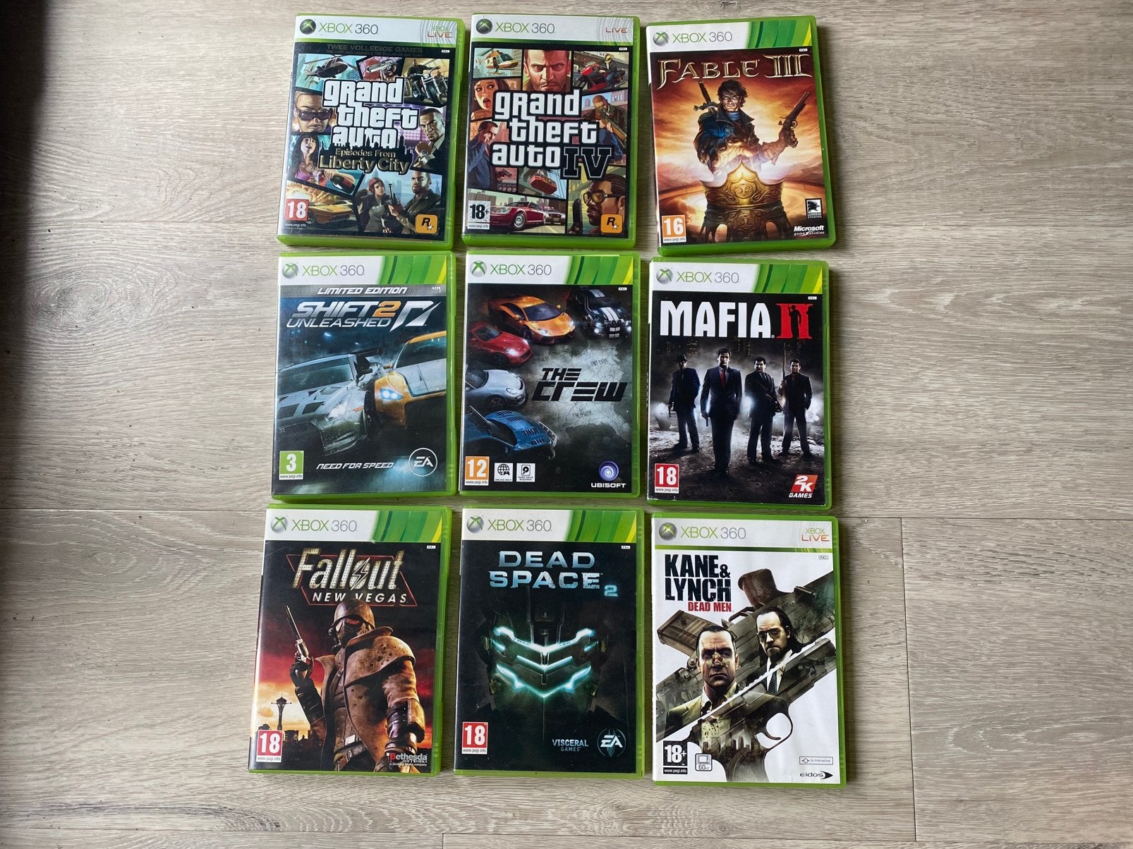9X  Xbox360 games, Spelcomputers en Games, Avontuur en Actie, Gebruikt, Vanaf 18 jaar, 1 speler