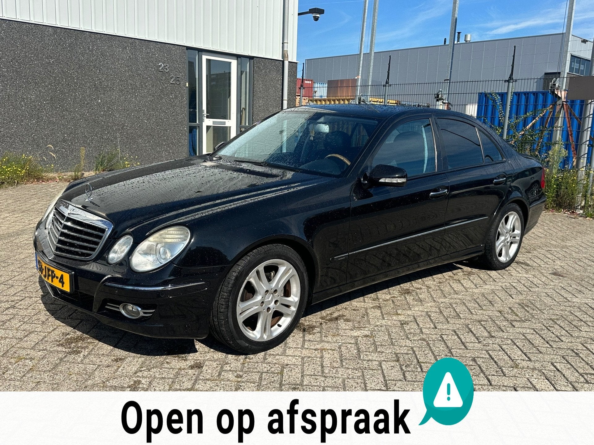 Mercedes-Benz E-klasse 220 CDI Avantgarde 2008 ZWART SEDAN, Auto's, Automaat, Achterwielaandrijving, Gebruikt, 4 cilinders