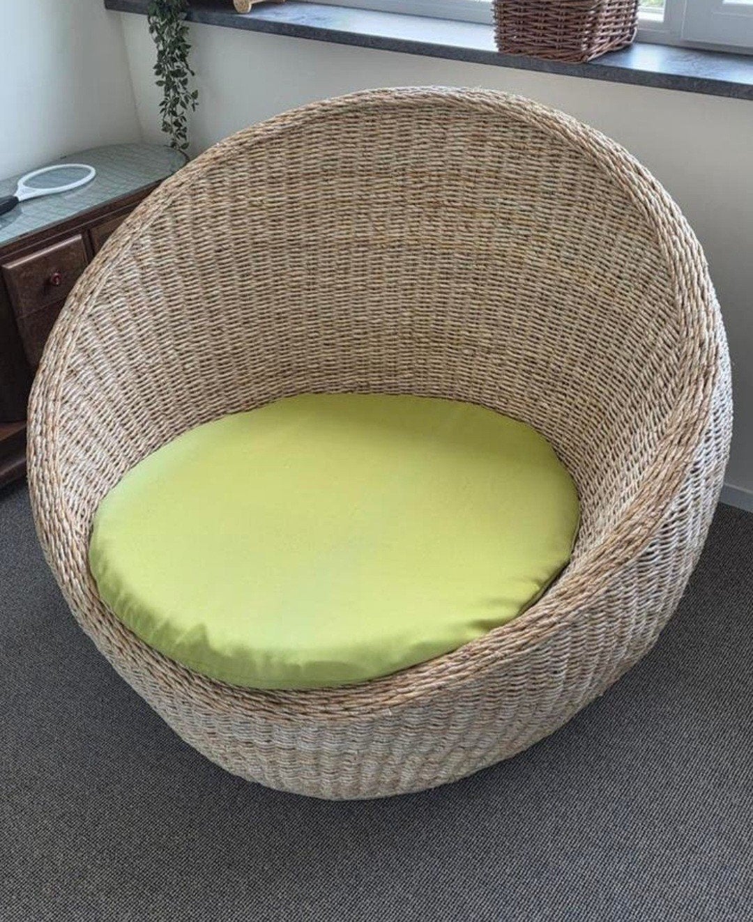 Mogen snel weg! Twee mooie grote ronde relax stoelen, Tuin en Terras, Tuinstoelen, Gebruikt, Ophalen