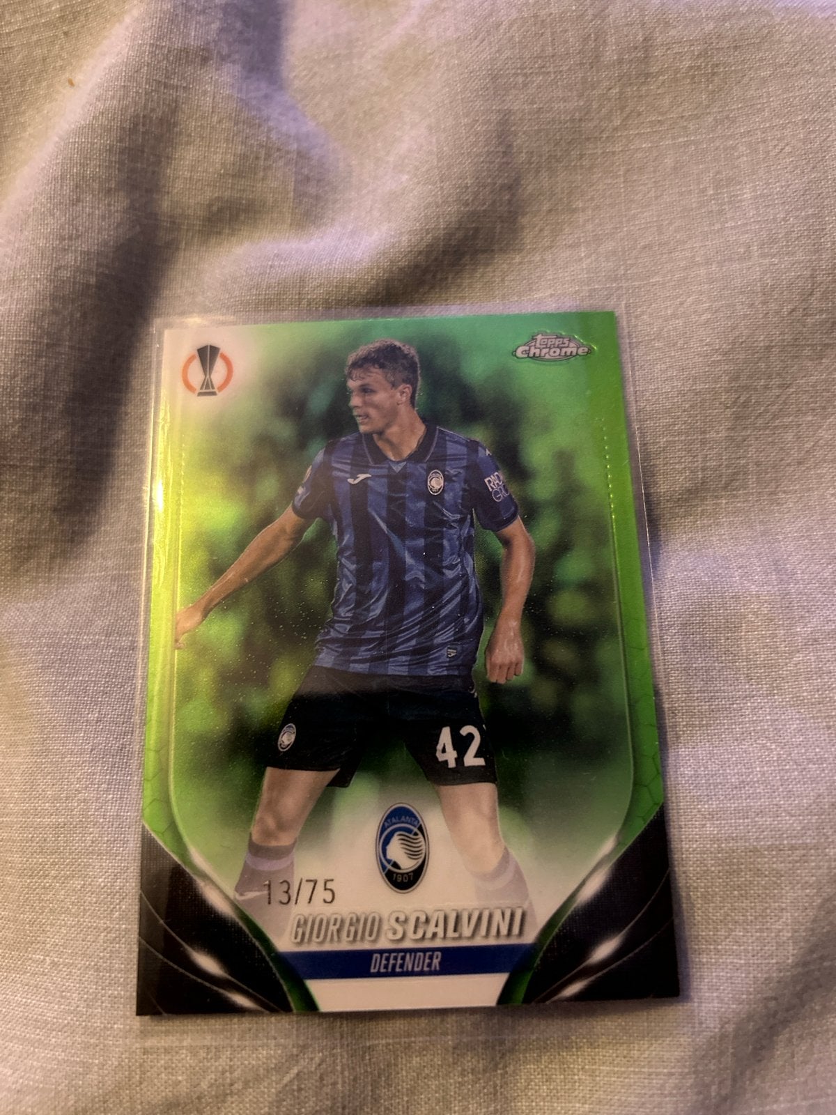 Giorgio Scalvini Topps Chrome Europa League Kaart 13/75, Ophalen of Verzenden, Zo goed als nieuw, Buitenlandse clubs, Spelerskaart