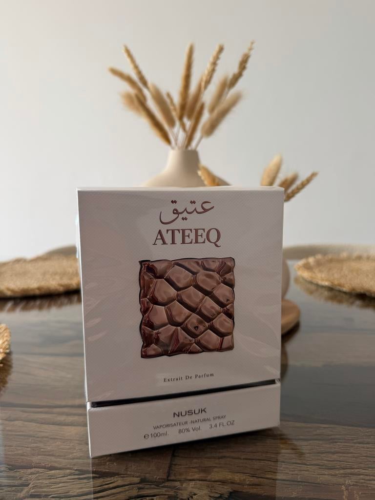 ATEEQ NUSUK Extrait De Parfum 100ml - Nieuw in doos, Ophalen of Verzenden, Nieuw