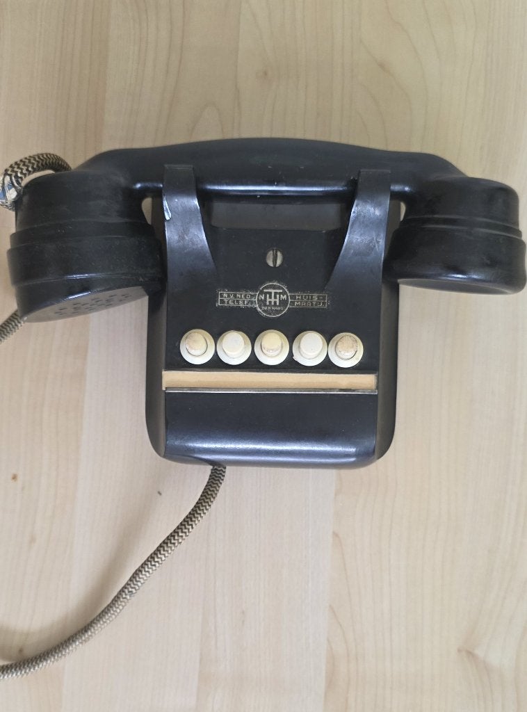 Vintage bakaliet wandtelefoon, Ophalen of Verzenden