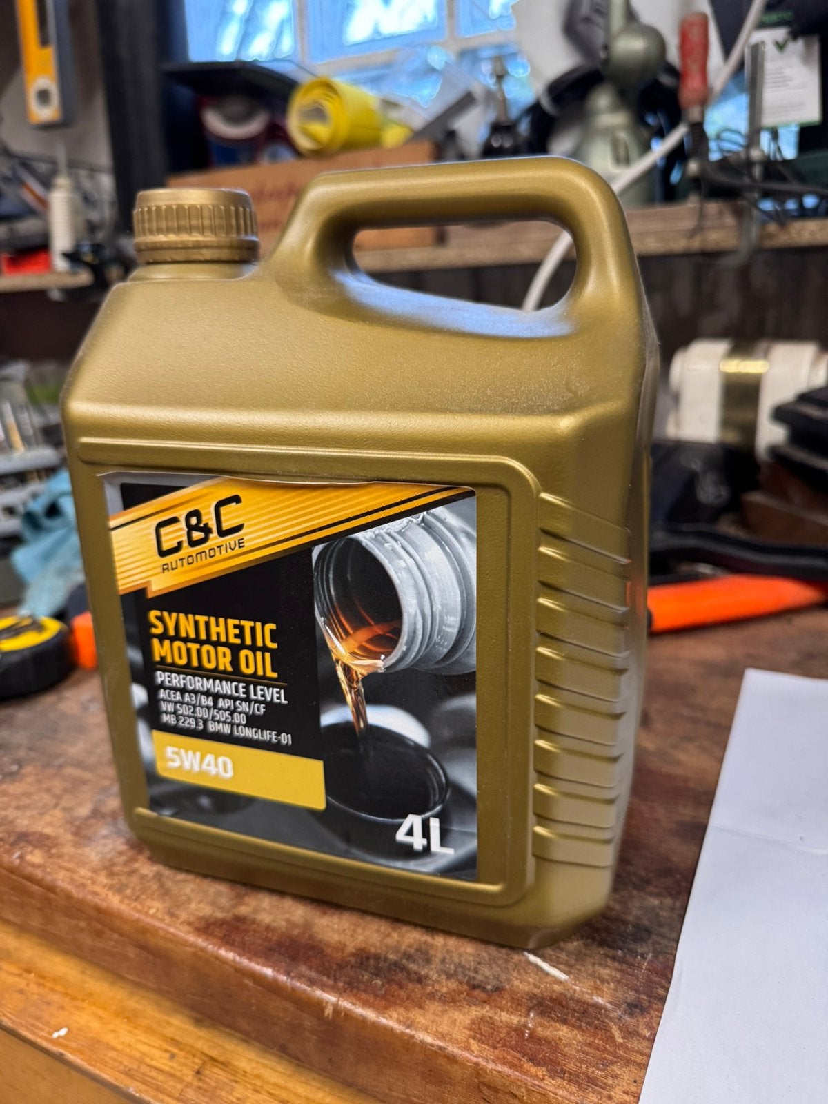 C&C 4L synthetisch motor olie 5W40, Ophalen of Verzenden