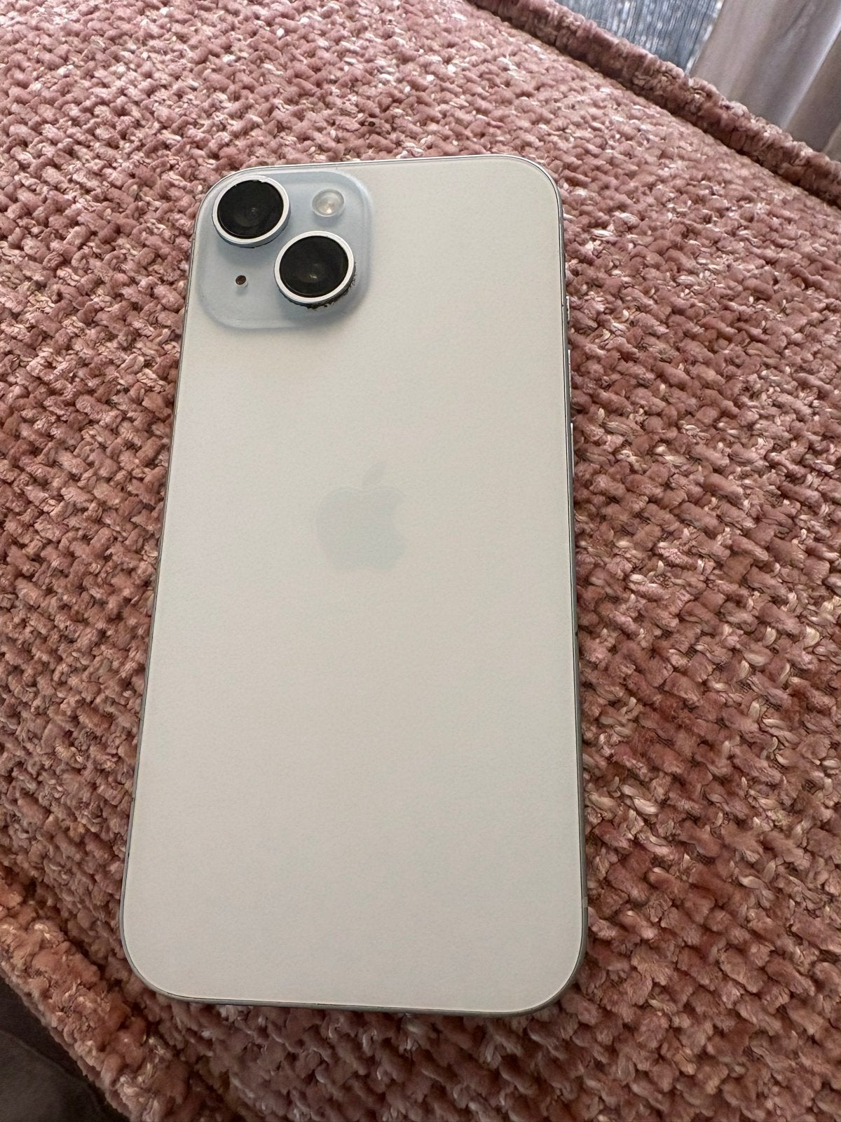 iPhone 15- licht blauw - Met lichte gebruikssporen, Ophalen, IPhone 15, Blauw, 82 %