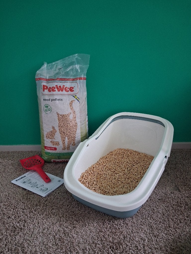 Peewee kattenbak-systeem, Ophalen, Zo goed als nieuw, Open