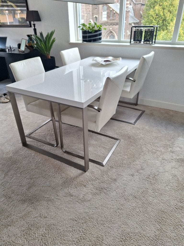eethoek, Strak modern, Gebruikt, 150 tot 200 cm, Vier personen