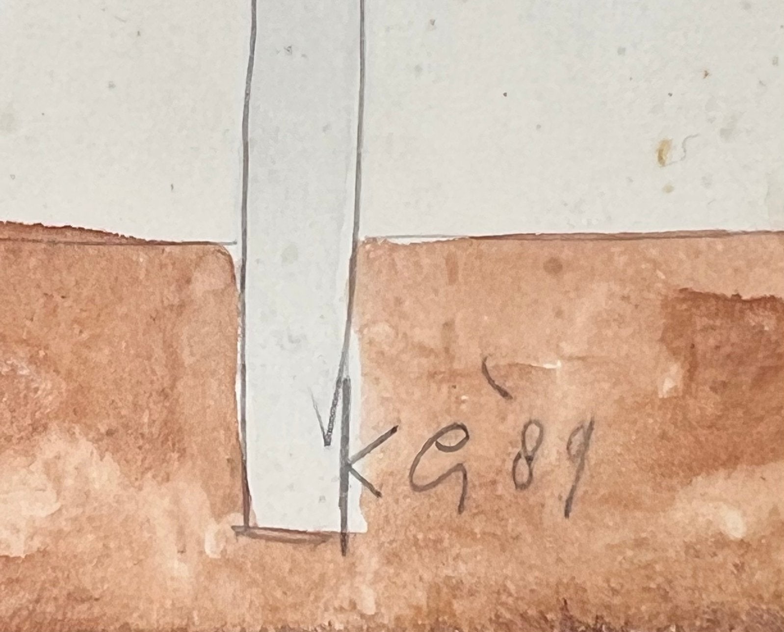 Klaas Gubbels, kleine zeldzame aquarel uit 1989, Ophalen