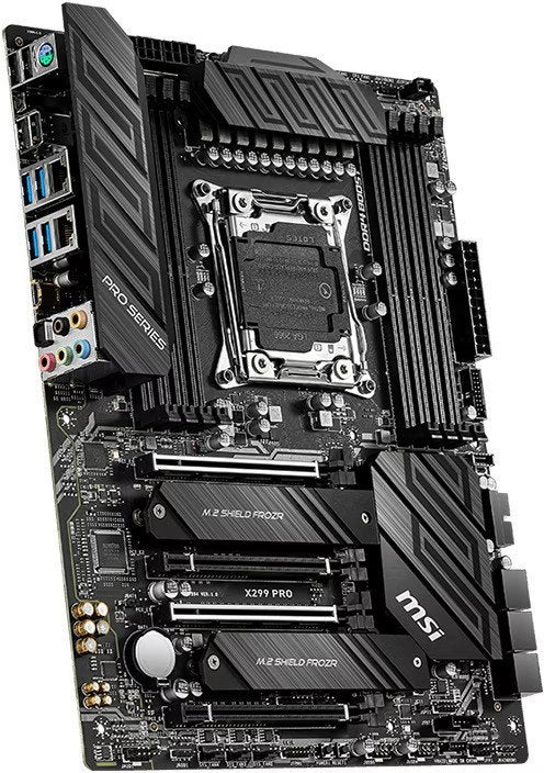 MSI X299 Pro Moederbord, Computers en Software, Moederborden, DDR4, Ophalen of Verzenden, Zo goed als nieuw, ATX