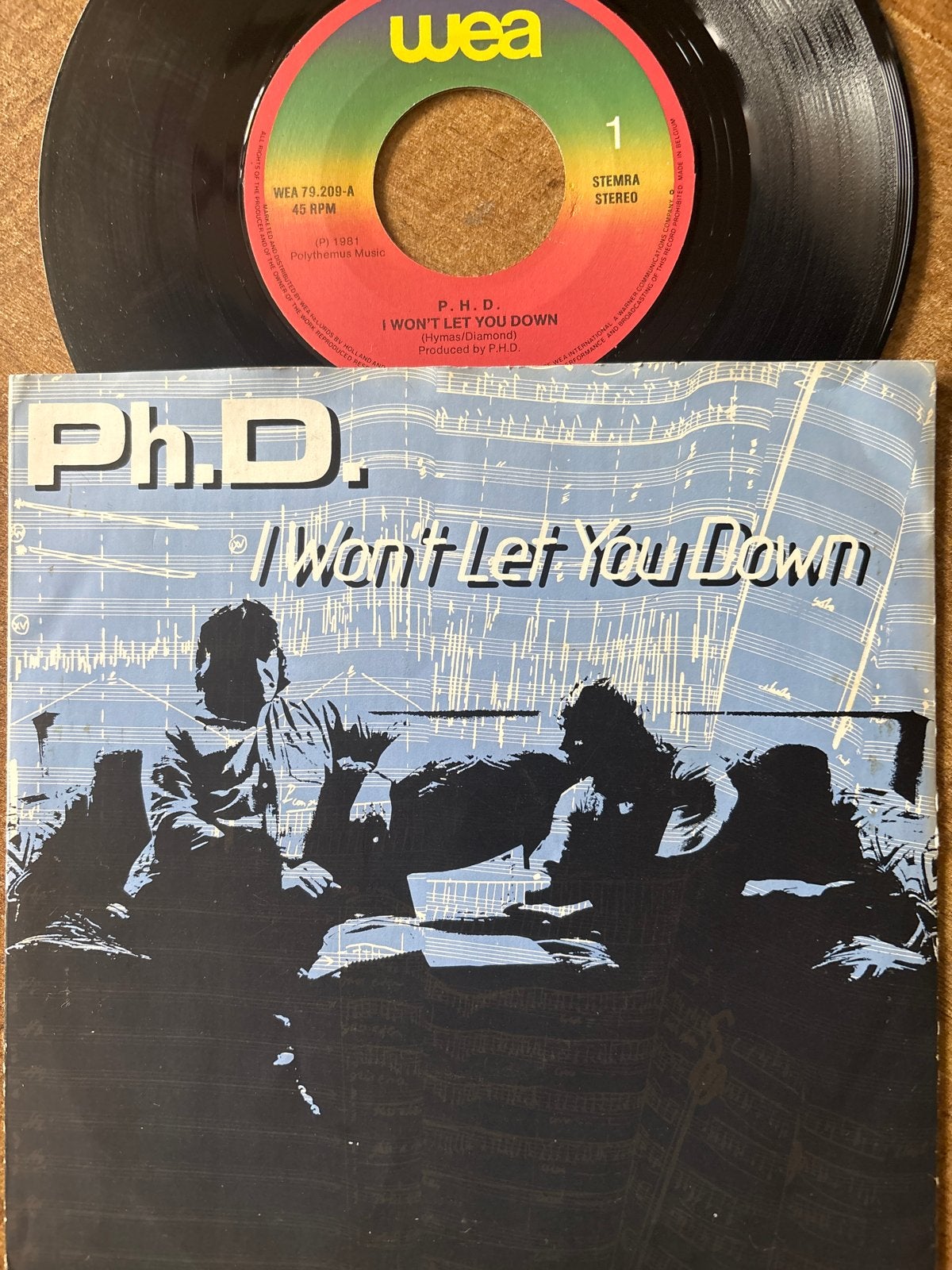 Ph.D. - I Won't Let You Down (Vinyl Single), Cd's en Dvd's, Vinyl Singles, Gebruikt, 7 inch, Ophalen of Verzenden, Pop