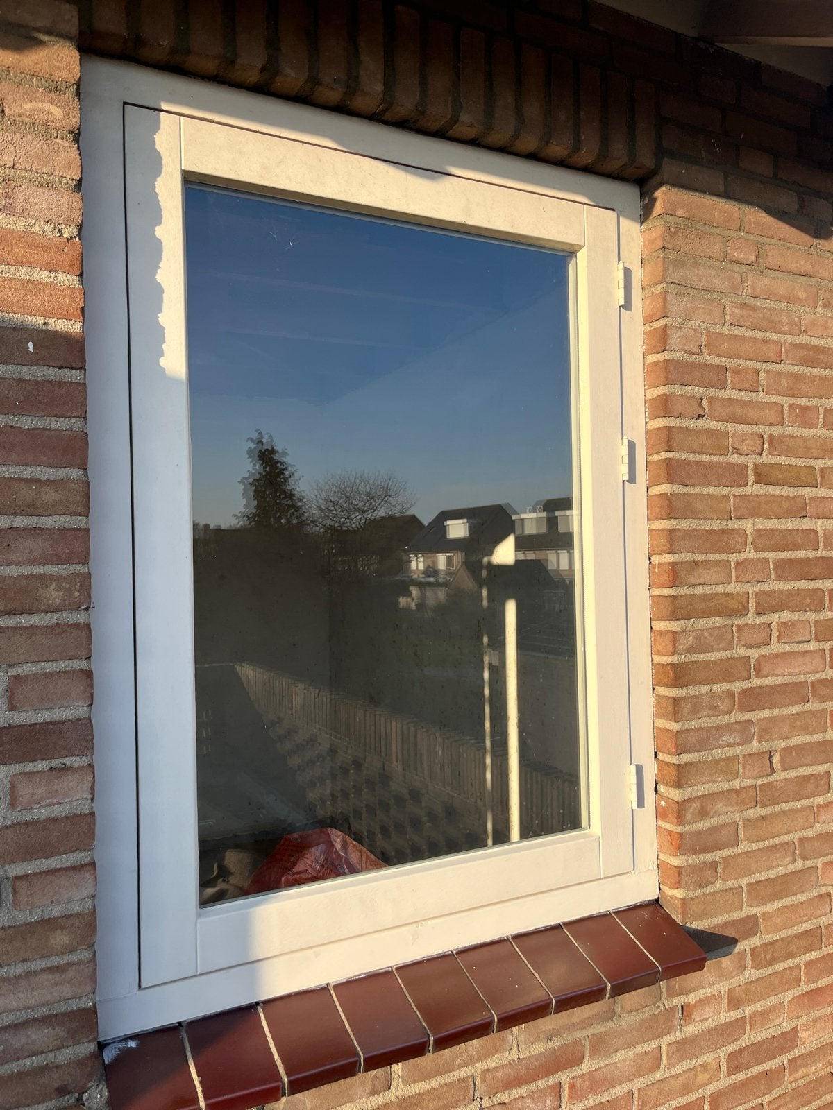 Twee kozijnen met Dubbelglas, Ophalen, Gevelraam of Ruit, Gebruikt, Minder dan 80 cm
