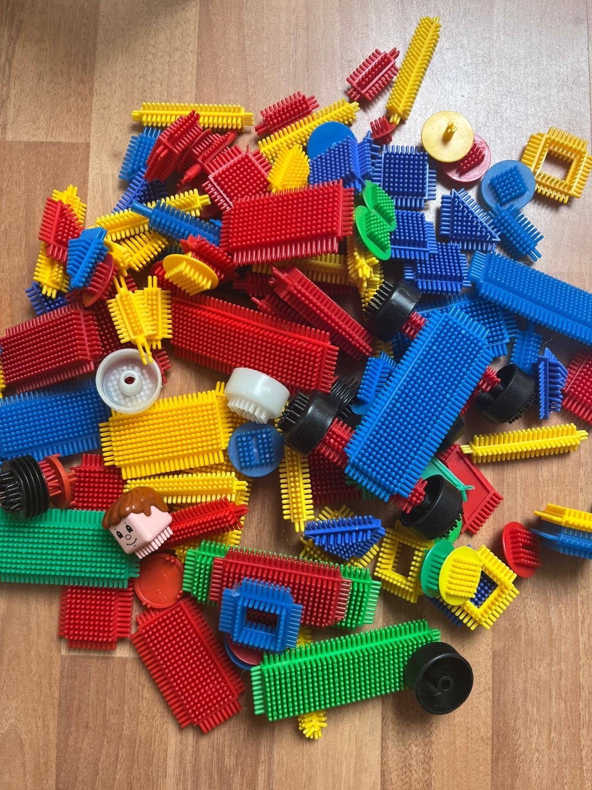 Grote partij Nopper bouwblokken - diverse kleuren en vormen, Ophalen, Gebruikt, Nopper
