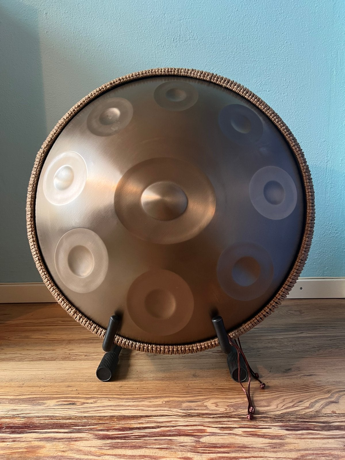 Prachtige goud D kurd handpan zuiver & absolute nieuwstaat!, Ophalen of Verzenden, Zo goed als nieuw, Melodische percussie