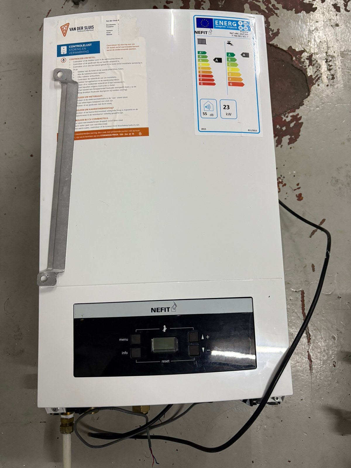 Nefit cv ketel uit 2018, CW4, Minder dan 20 liter, Ophalen, Zo goed als nieuw, Geiser
