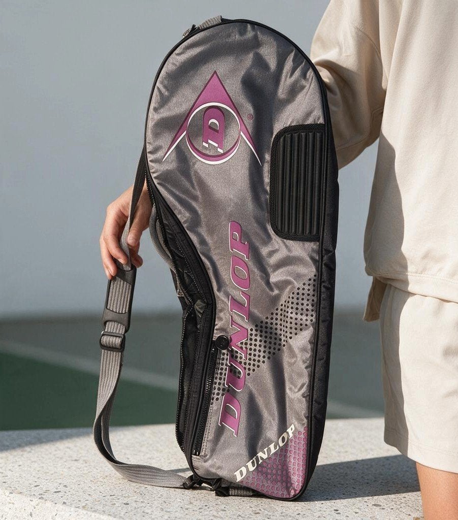 Dunlop Tennis  Padel Racket Tas Grijs Roze Uitstekende Staat, L2, Ophalen of Verzenden, Zo goed als nieuw, Tas