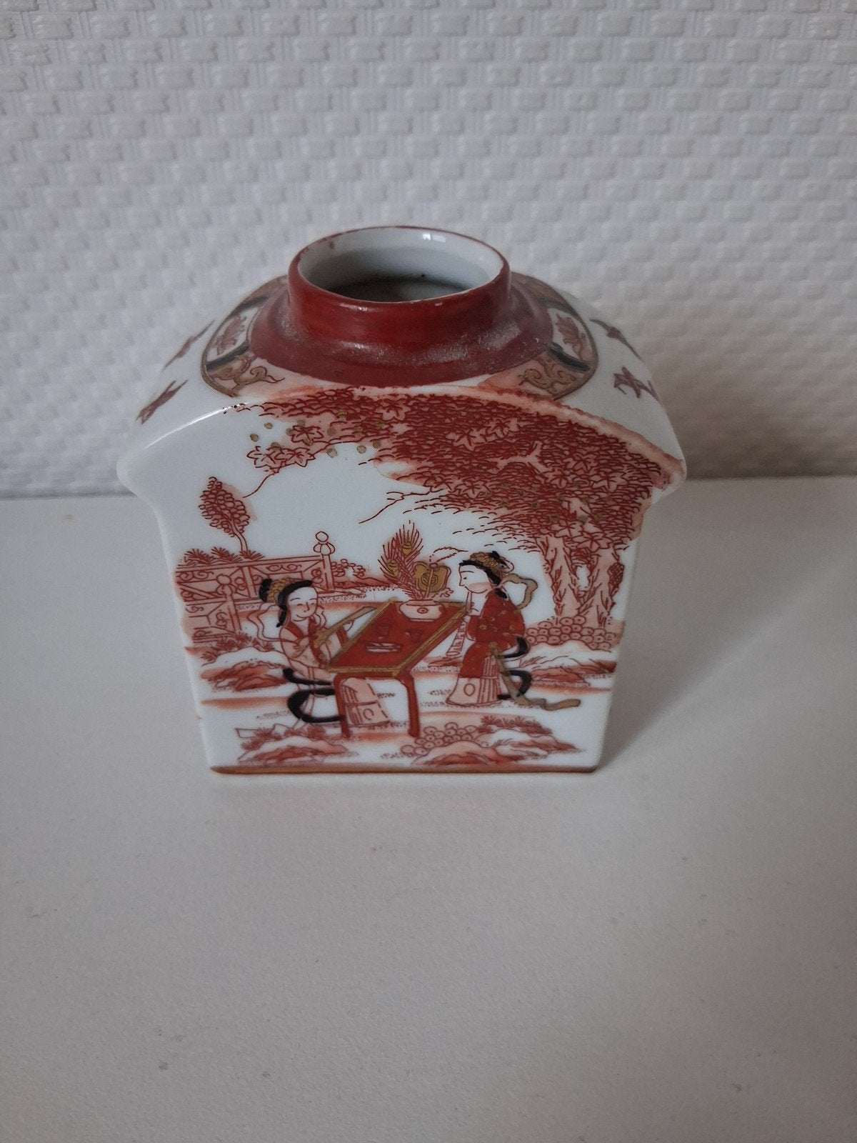 Antieke Chinese porseleinen theebus met decor, Antiek en Kunst, Ophalen
