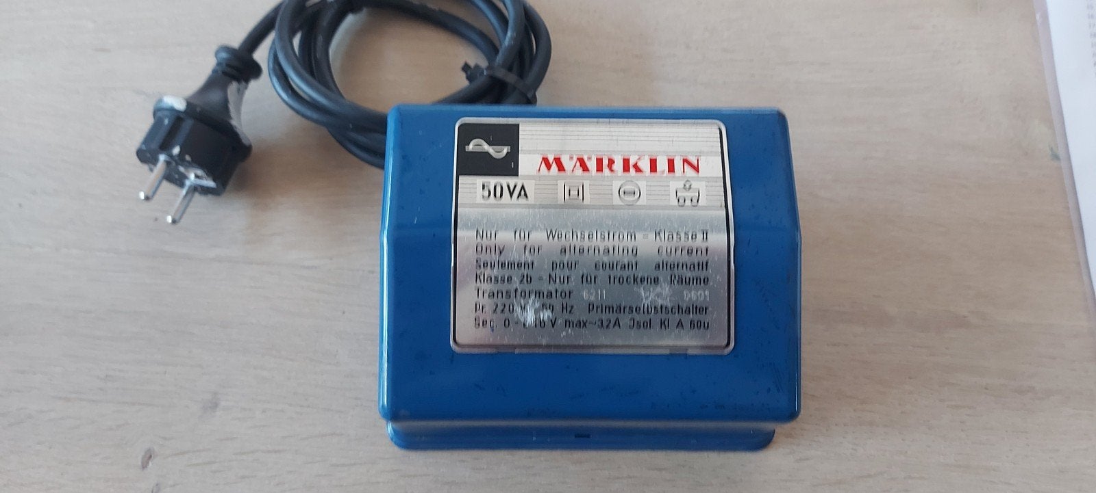 Märklin 50 va wisselstroom lichttrafo artnr 6211, Wisselstroom, Wagon, Ophalen of Verzenden, Zo goed als nieuw