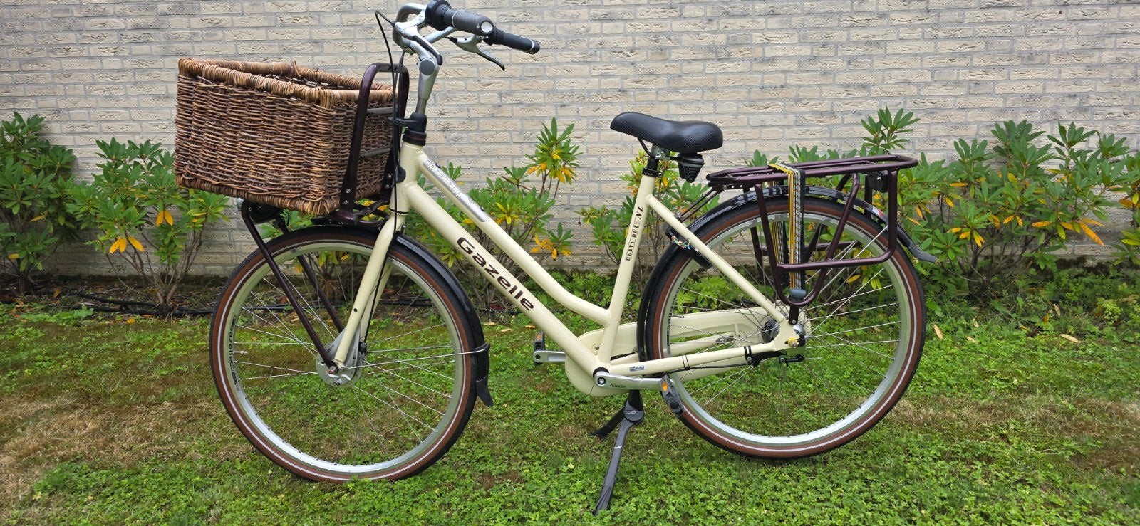 Gazelle Damesfiets met Mand - in nieuwstaat, Ophalen, 53 tot 56 cm, Velgrem, Versnellingen
