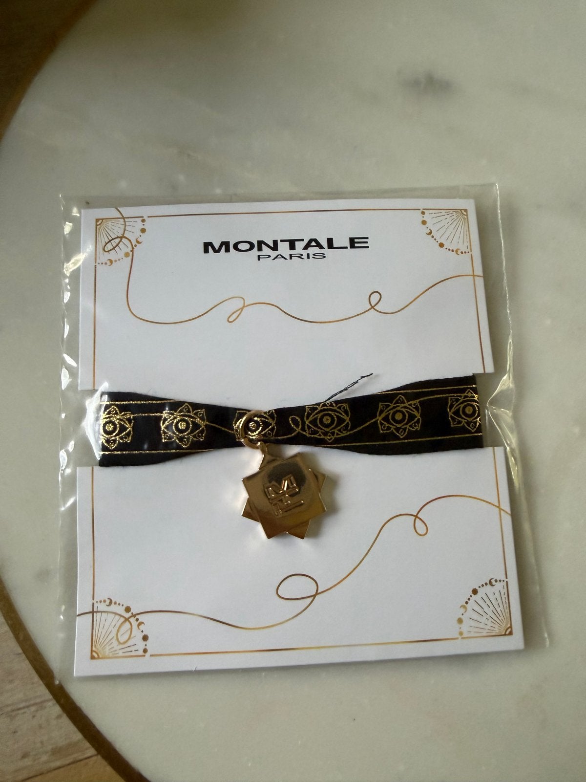 Nieuw Montale armbandje met gouden bedel, Overige materialen, Zwart, Nieuw, Ophalen of Verzenden