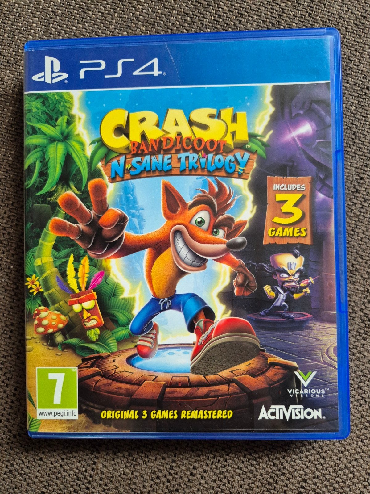 Crash Bandicoot N. Sane Trilogy PS4 - 3 games in 1!, Ophalen, 1 speler, Zo goed als nieuw, Platform