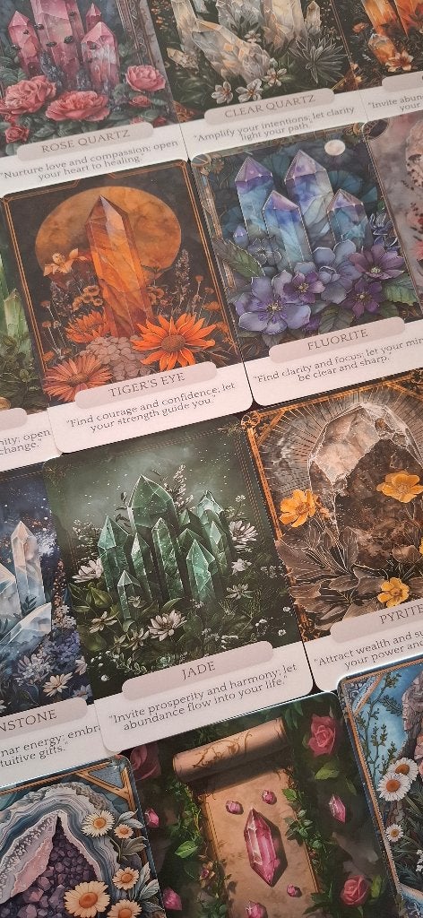 Crystals Wisdom Oracle Cards Deck New Sealed 44 Cards, Onbekend, Tarot of Kaarten leggen, Overige typen, Ophalen of Verzenden