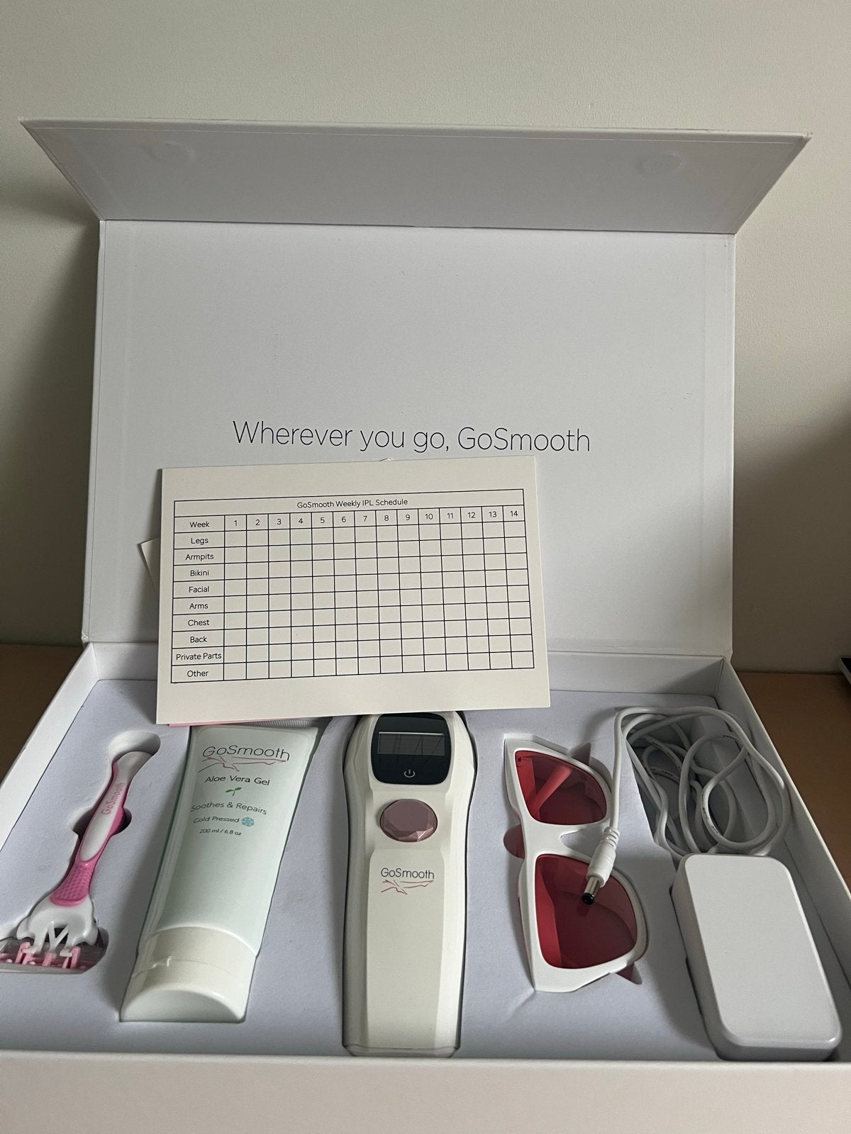 GoSmooth IPL Ontharingsapparaat - nieuw in doos, Witgoed en Apparatuur, Persoonlijke-verzorgingsapparatuur, Ophalen of Verzenden
