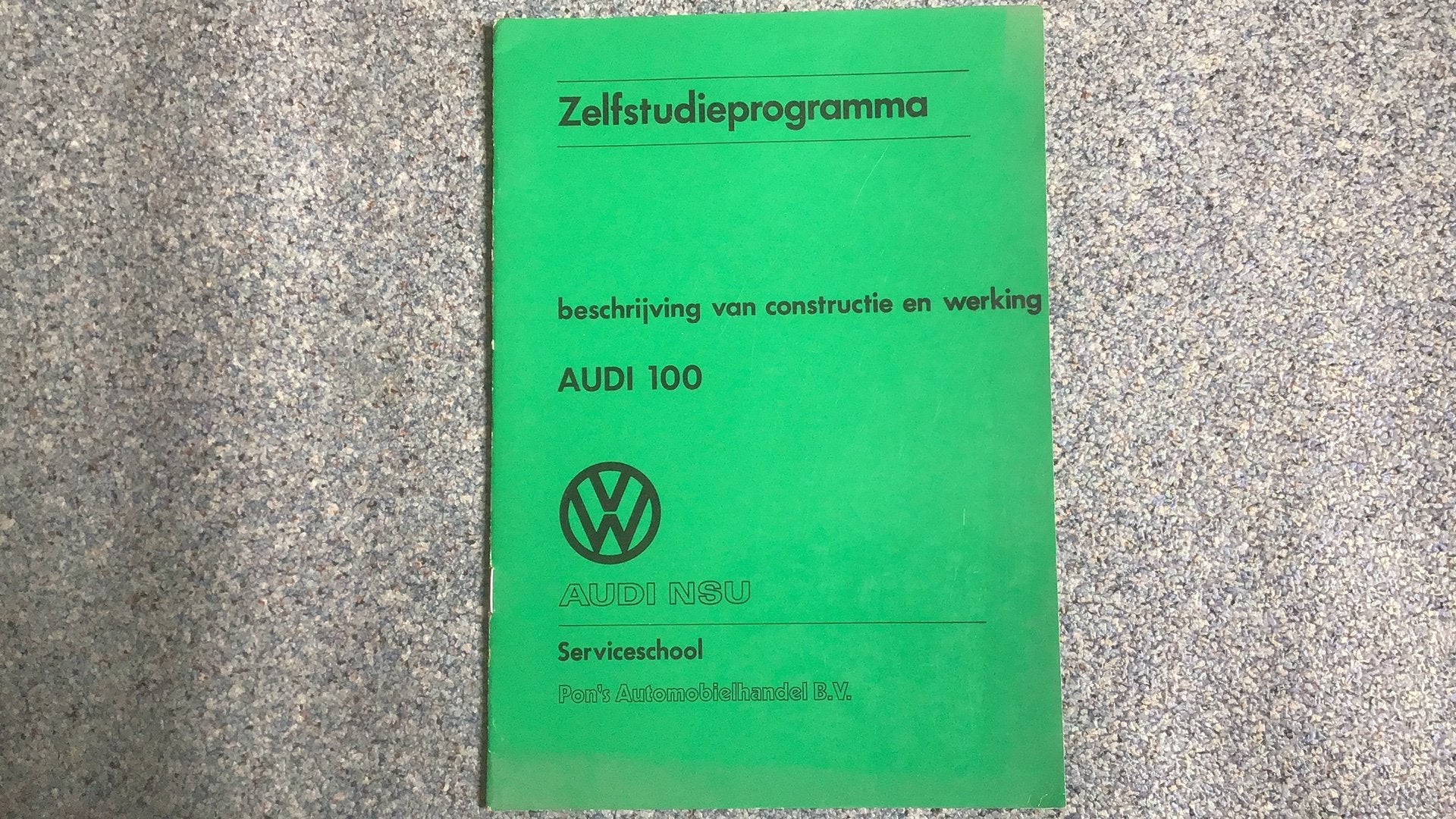AUDI NSU ZELFSTUDIEPROGRAMMA SERVICESCHOOL PON NIEUW 24 PAG, Ophalen of Verzenden, Nieuw, Audi, Diverse auteurs