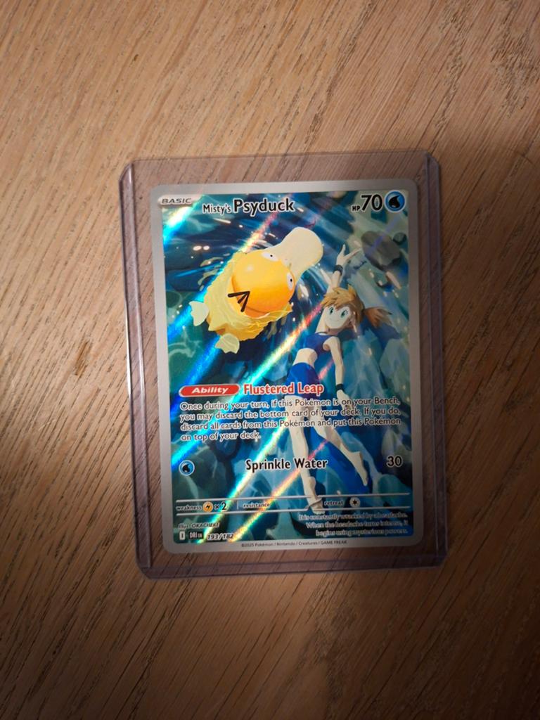 Misty's Psyduck 193 Destined Rivals Pokémon Kaart, Ophalen of Verzenden, Zo goed als nieuw, Losse kaart
