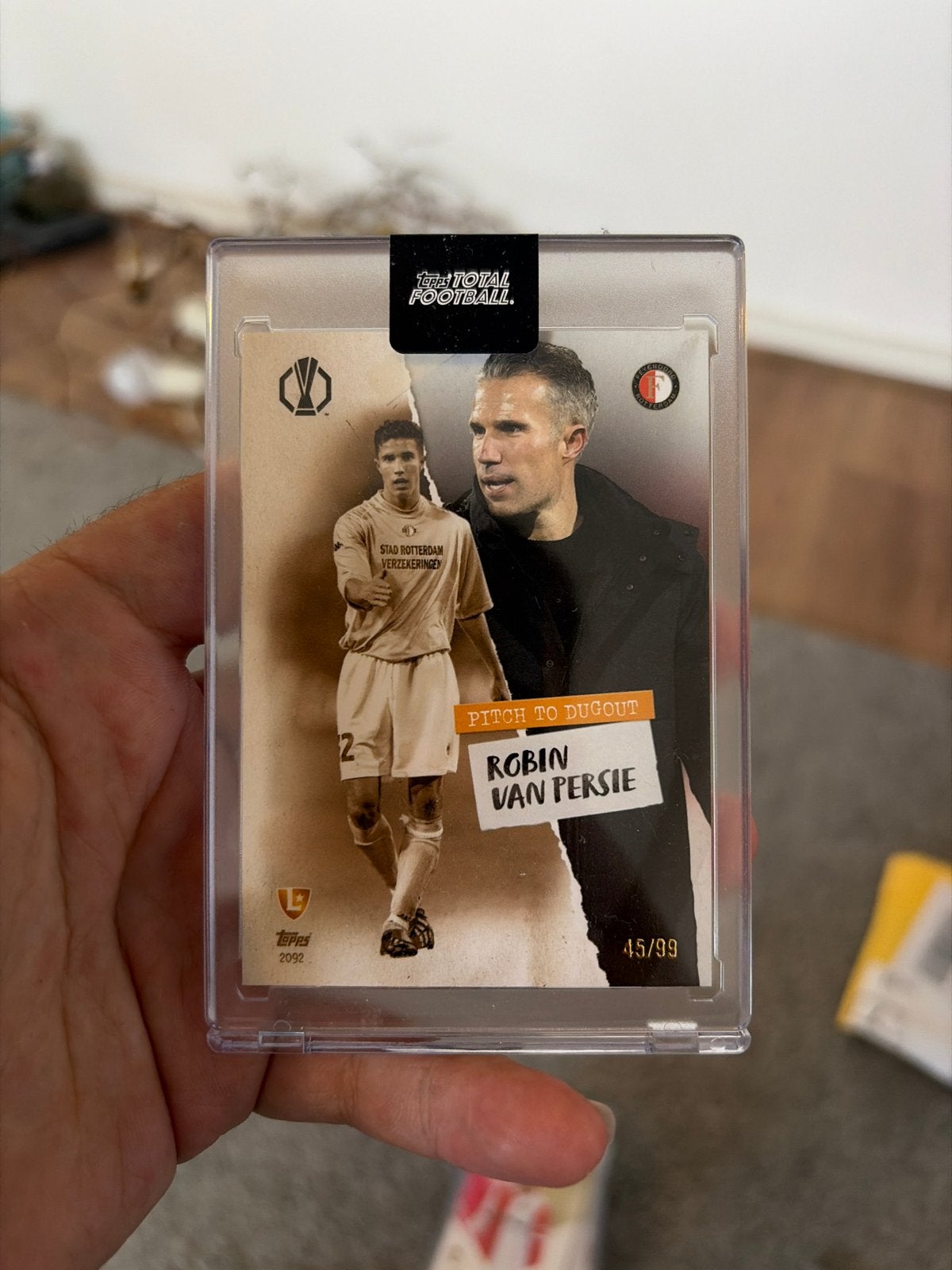 Robin van Persie Topps Total Football kaart 45/99, Ophalen of Verzenden, Zo goed als nieuw, Feyenoord, Spelerskaart